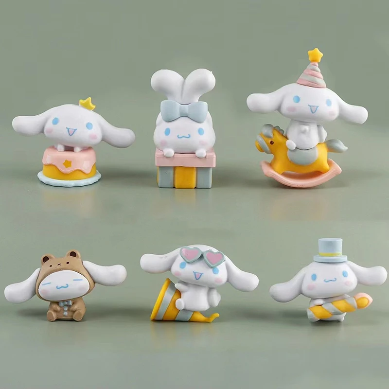 

Фигурки героев аниме, 6 шт., кукла корикоричная курол, медведь-клубника, фигурки героев, игрушки «сделай сам» для украшения торта, подарки для детей