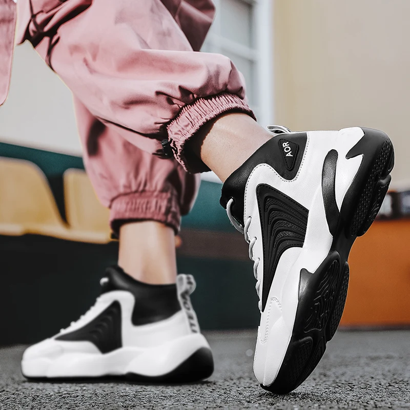 Basketball Shoes For Men Fashion Casual Sports Boys Sneakers 2022 Trend Male Rubber Breathable Kids Footwear Children Boots