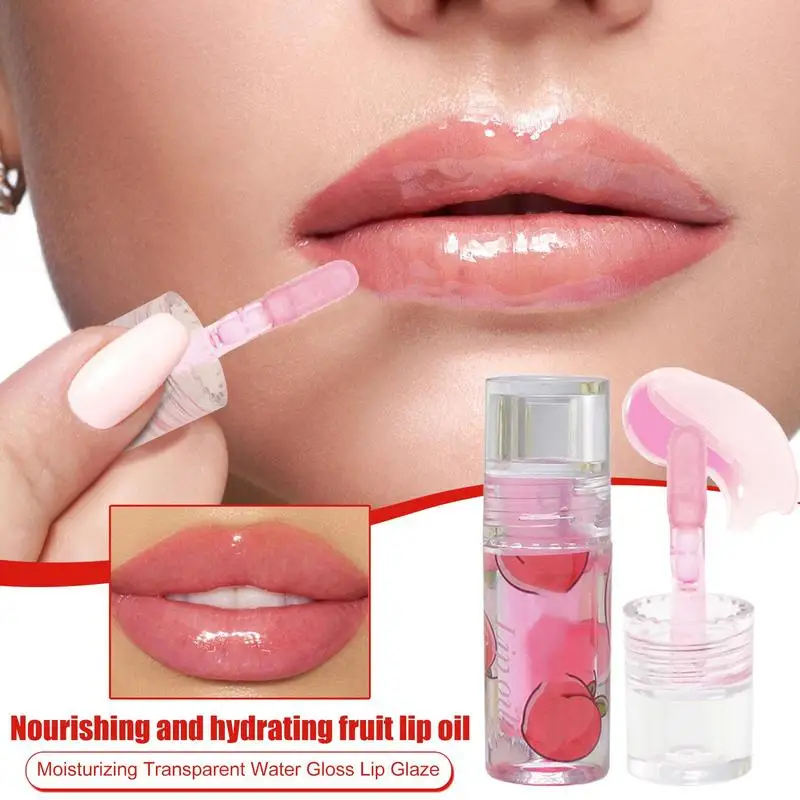 

Lip Oil Stick Hydrating Fruity Lip Gloss Oil for Dry Lips Moisturizing Lip Care Accessories Lip Plumper for Party Travel Dating