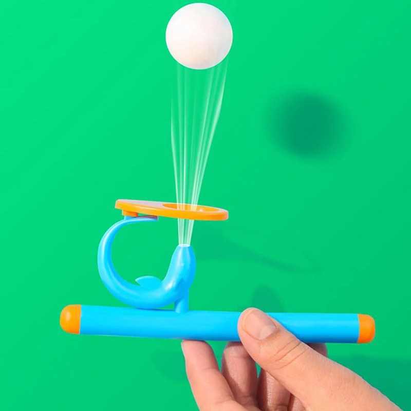 1 Set Children Funny Gifts Plastic Pipe Blowing Ball Toys For Kids Outdoor Sports Games Balance Training Learning Props 2