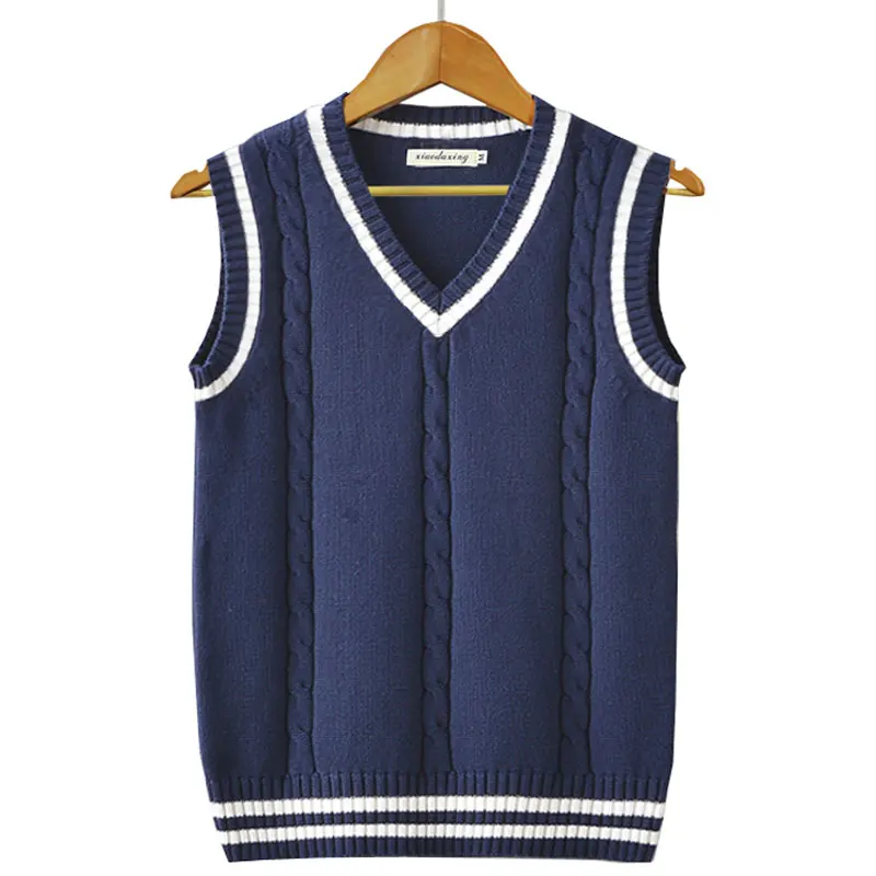 Autumn Golf Vest Men Clothing V-neck Sleeveless Golf Sweaters Vests Breathable Quick Dry Slim Casual Outdoor Sports Waistcoat