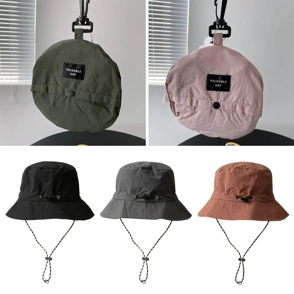 

Waterproof Foldable Sun Protection Bucket Hat Summer Camping Hiking Fisherman Cap Anti-UV Sun Hat Mountaineering Panama Caps 1Pc