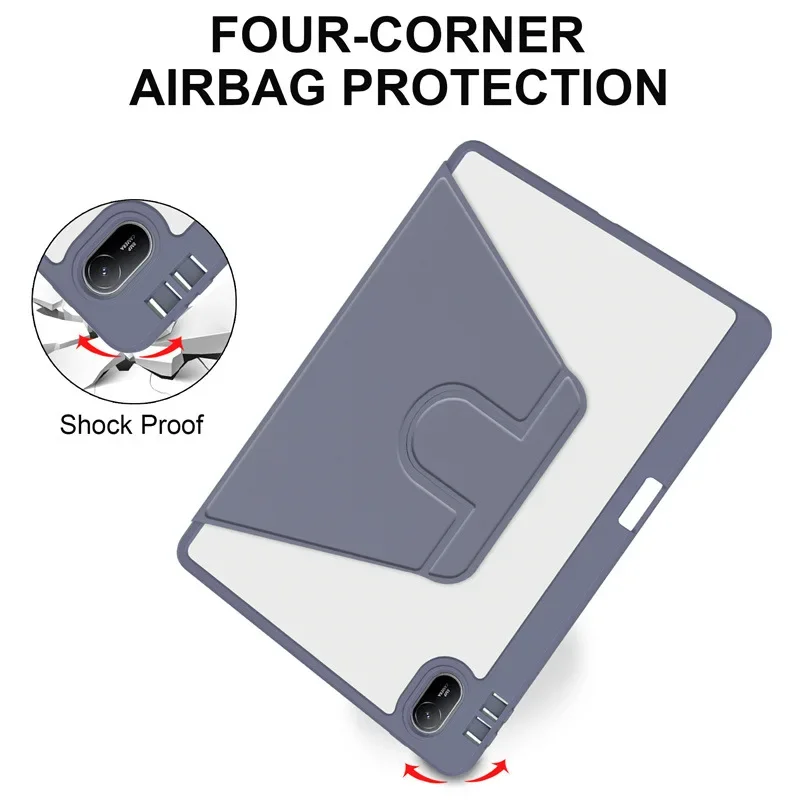 Custodia Antishock Per Huawei MatePad 10.4 Pollici - Cover 3 Strati Con Supporto Girevole 360° E Cinghie Regolabili - A Prova Di Caduta