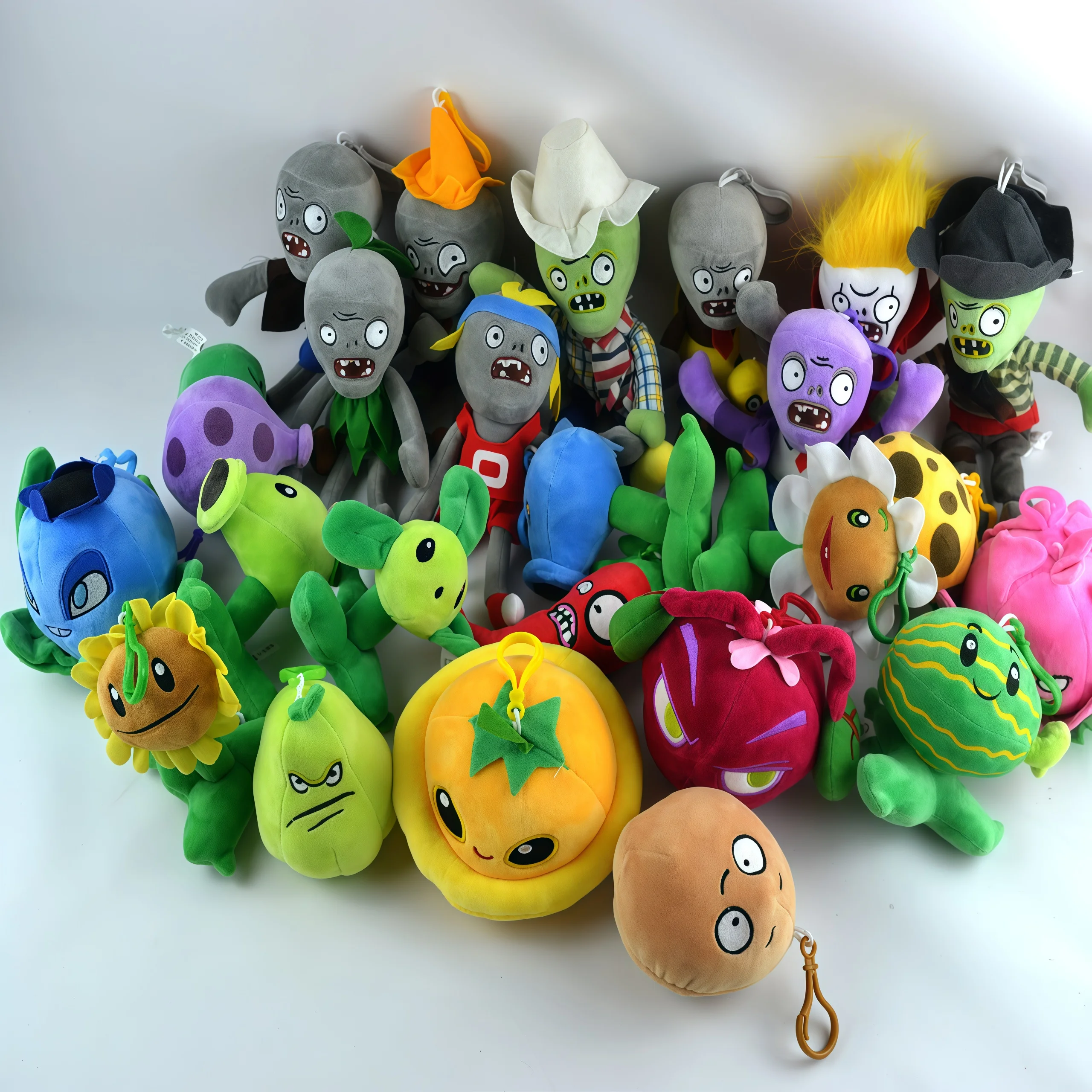 2025, neuer Stil, Pflanzen vs. Zombies, Plüsch-Anhänger, niedliche Sonnenblume, Peashooter, Chomper, Tasche, Schlüsselanhänger, Dekoration, gefüllte Puppe, Kinder-Geschenk