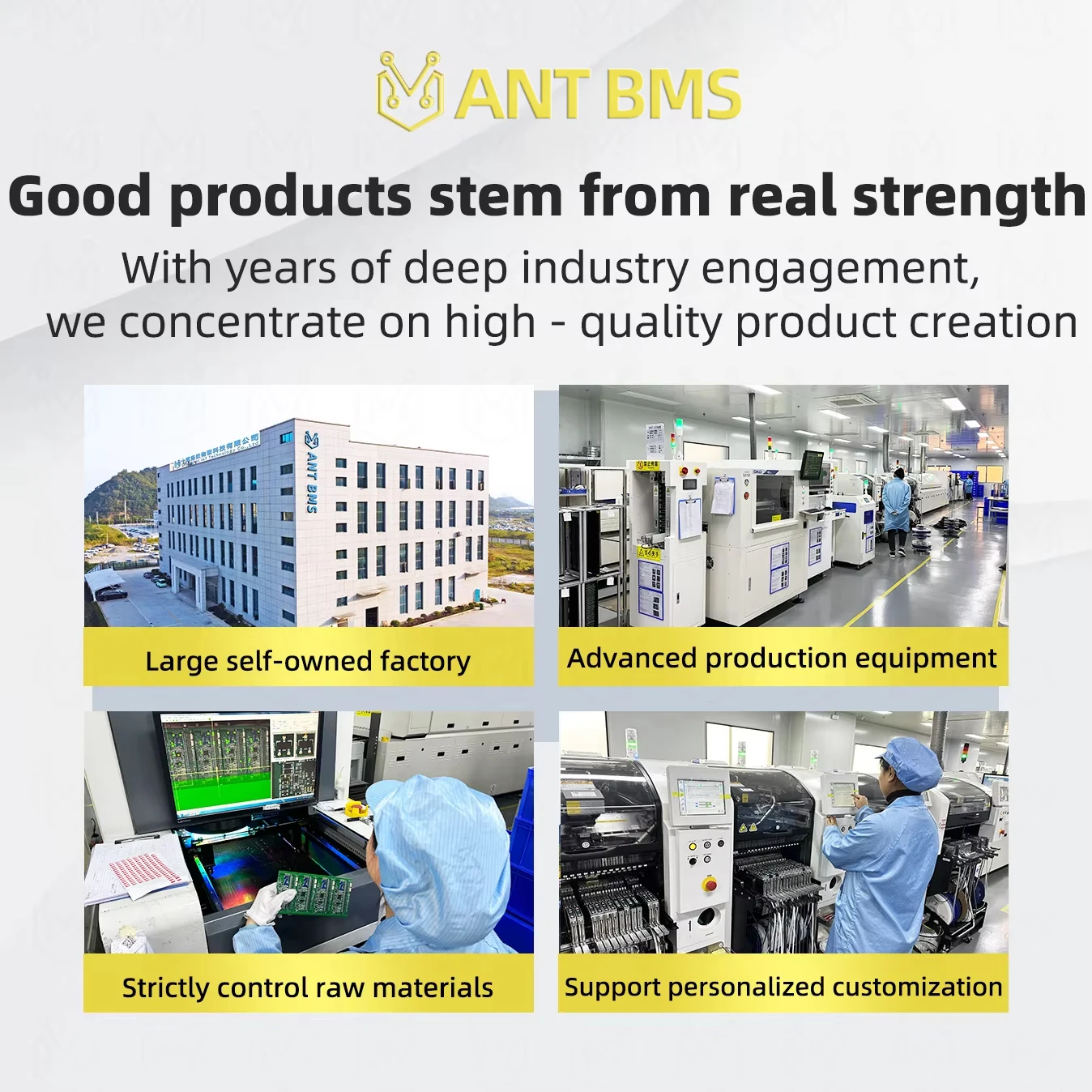 High Power ANT BMS 8S-22S Smart BMS with LCD and App Control LiFePO4 Balance Board for  Energy Storage, Marine, Off-Grid Systems 6