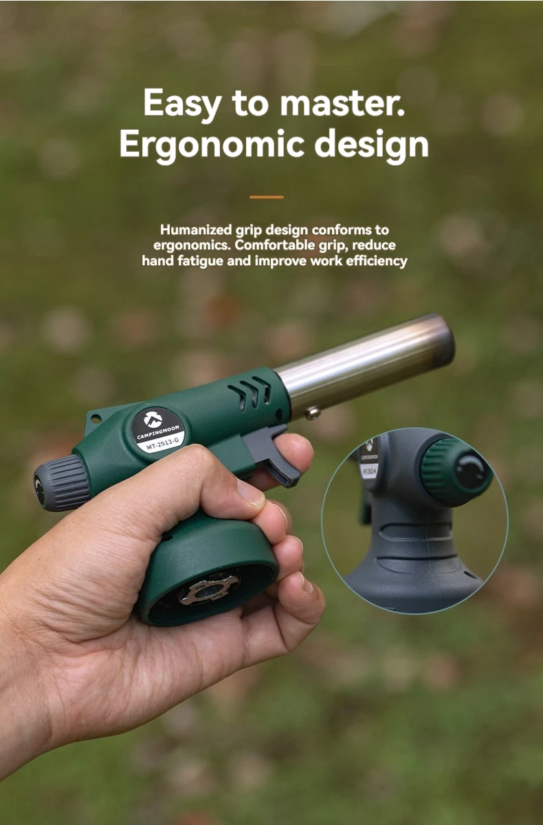 CAMPINGMOON MT-2913 Camping Point Carbon Outdoor Barbecue Backen Inverted Igniter Handheld Patrone Spitfire Gun – Detail 5