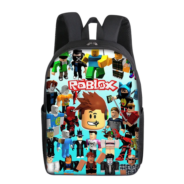 Conjunto de duas peças de 3D Novo Jogo Dos Desenhos Animados Roblox Escola  Primária e Secundária Estudantes Saco de Escola Infantil Mochila Lápis Caso  - AliExpress