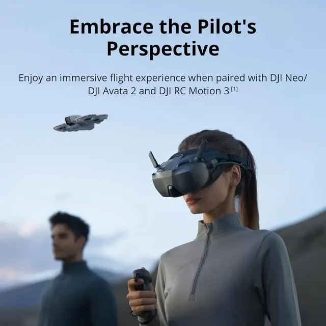 DJI Goggles N3 FPV Goggles 1080p Ultra Wide Screen Immersive Flight Experience FPV Goggle Wireless Streaming Goggles for Drones【FPV Goggles & Accessories】】 2