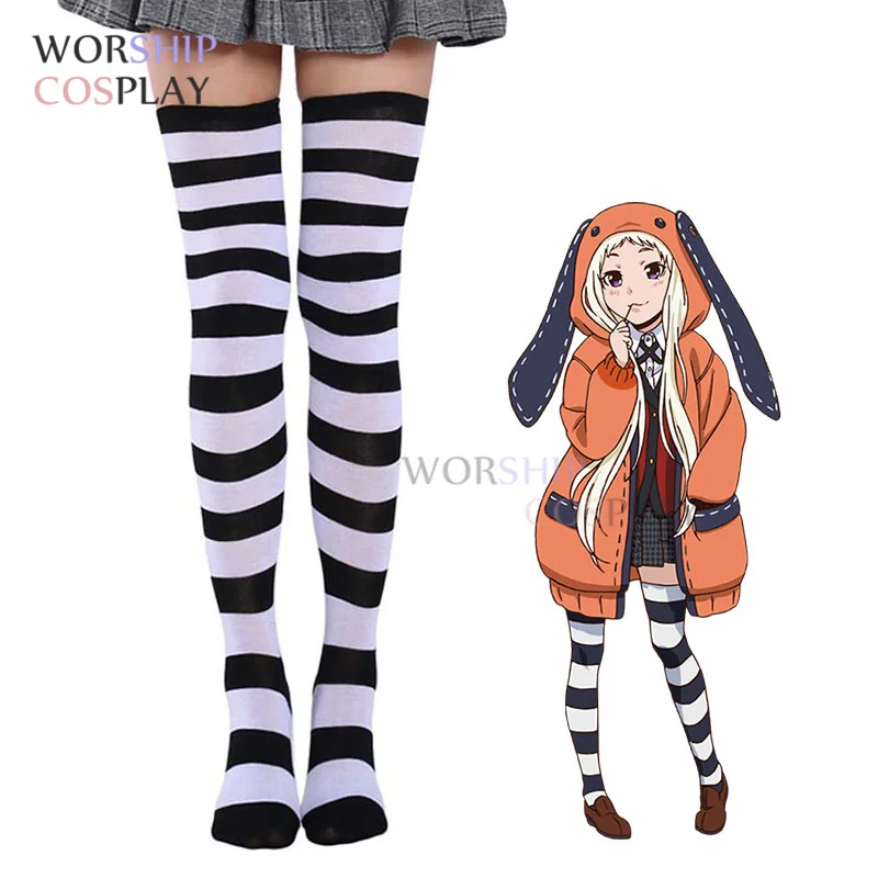 Чулки Yomoduki Runa для косплея Kakegurui компрессионный геймбер модные носки до бедра выше колена высокие носки Длинные гольфы