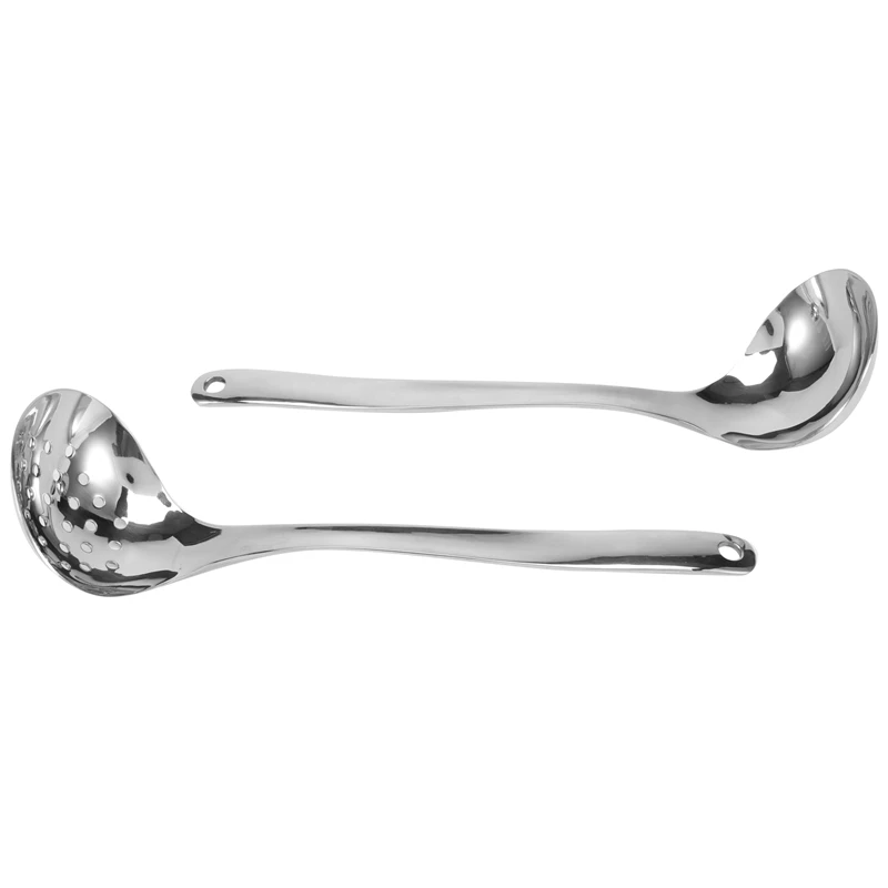 

Кухонные инструменты, ложка для супа и Дуршлаг Из Нержавеющей Стали, домашняя креативная утолщенная кухонная ложка, кухонный Совок с фильтром