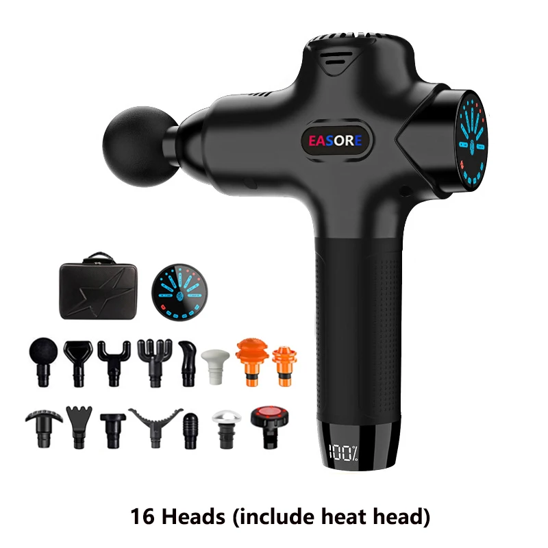 thumbnail image 1 of 2024 New Upgrade Heat Massage Gun, Easore X7 Pro Deep Muscle Massager With 15 Heads Brushless Motor For Home Gym, 1 of 5