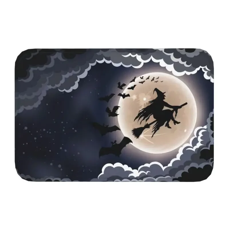 

Halloween Moon Front Floor Door Entrance Mat Indoor Custom Design Bathroom Kitchen Doormat Garage Carpet Rug