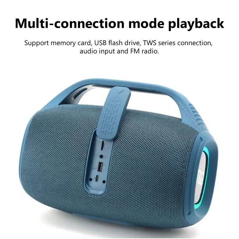 TG674 Wireless Portable Waterproof Fabric BT Speakers Stereo Bass Woofer Sound HIFI Music Multicolor Outdoor Speaker FM Radio 2