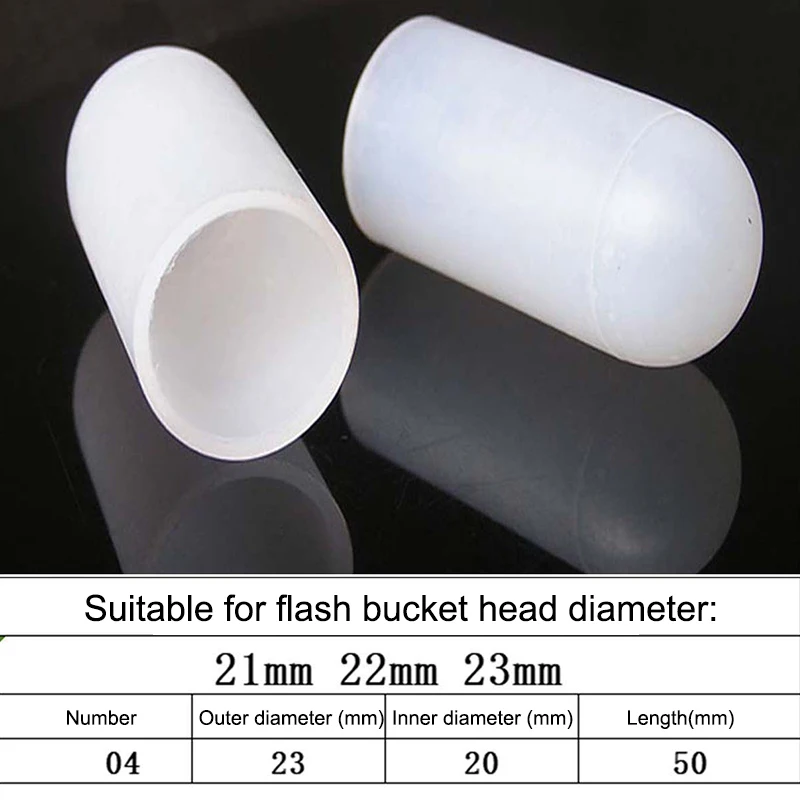 Silicone Elastic Flashlight Lampshade, 2-Pack, 14-75MM Torch