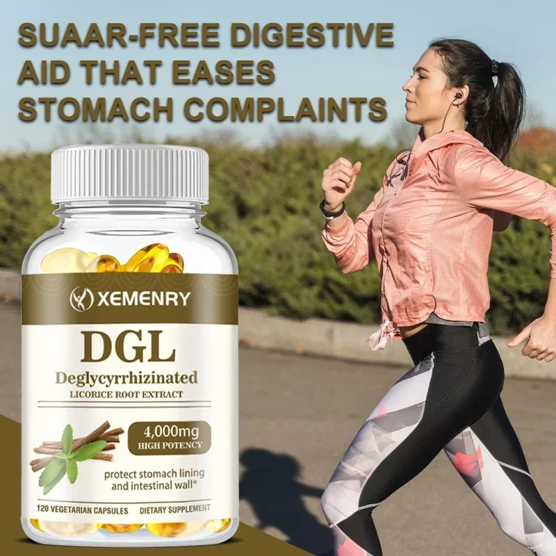 DGL Deglycyrrhizinated Licorice Extract 4000mg Bloating Relief Colon Cleanse digestive capsules