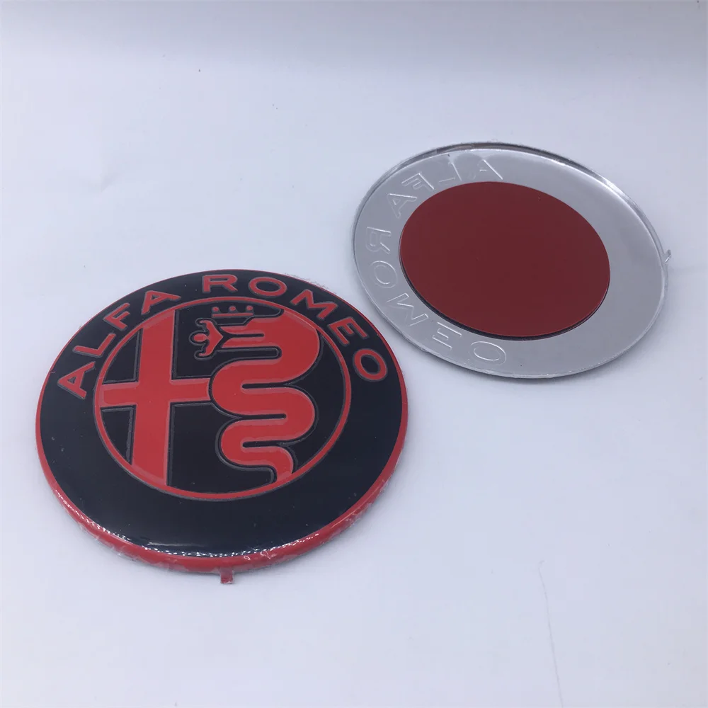 Set of 2 Stylish Car Front Grill Emblem Covers - New Color Options: Black, Gold, Silver, White, Green