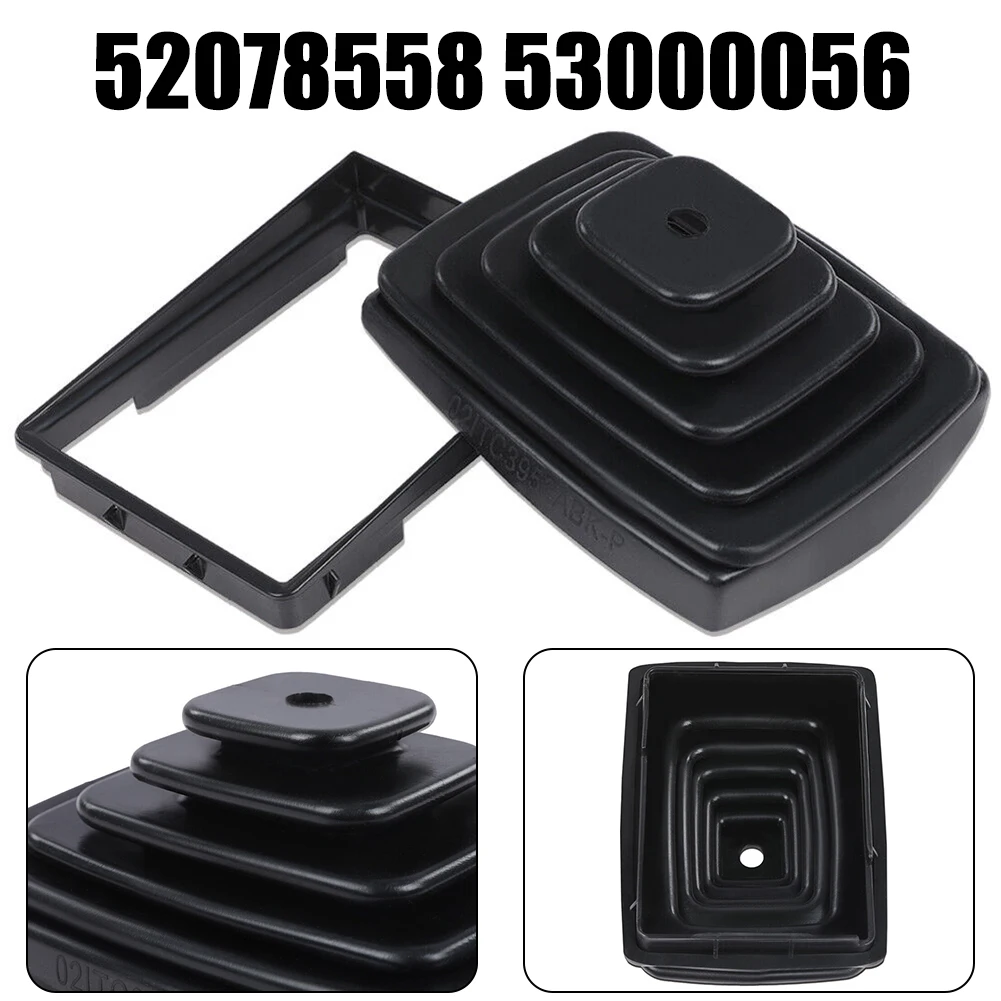 Black Plastic Shifter Boot And Retainer Bezel Ring Manual 52078558 53000056 1888694 For Jeep Wrangler TJ 97-04 Gear Shift Knob