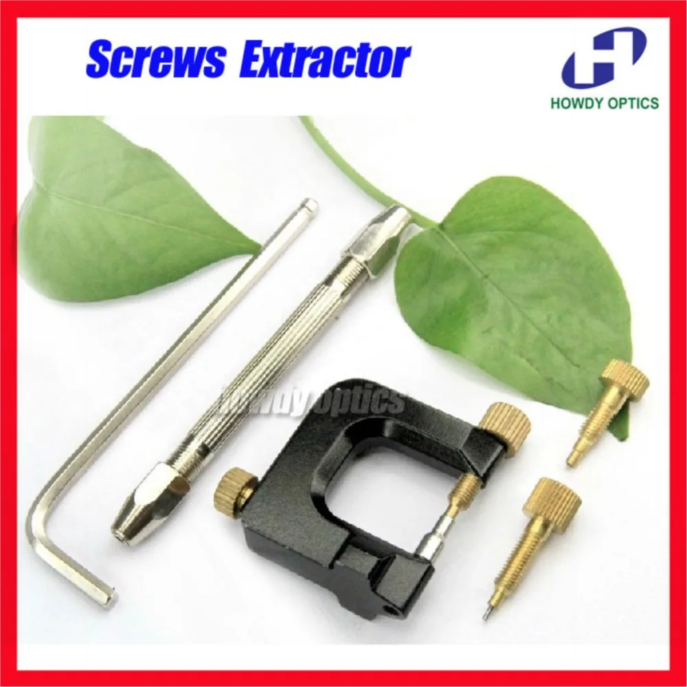 Extractor de tornillos para gafas, herramienta de reparación