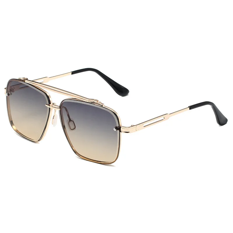 

Tony Stark Sunglasses Costume Gradient Eyewear Retro Square Pilot Sun Glasses Frames for Men Women