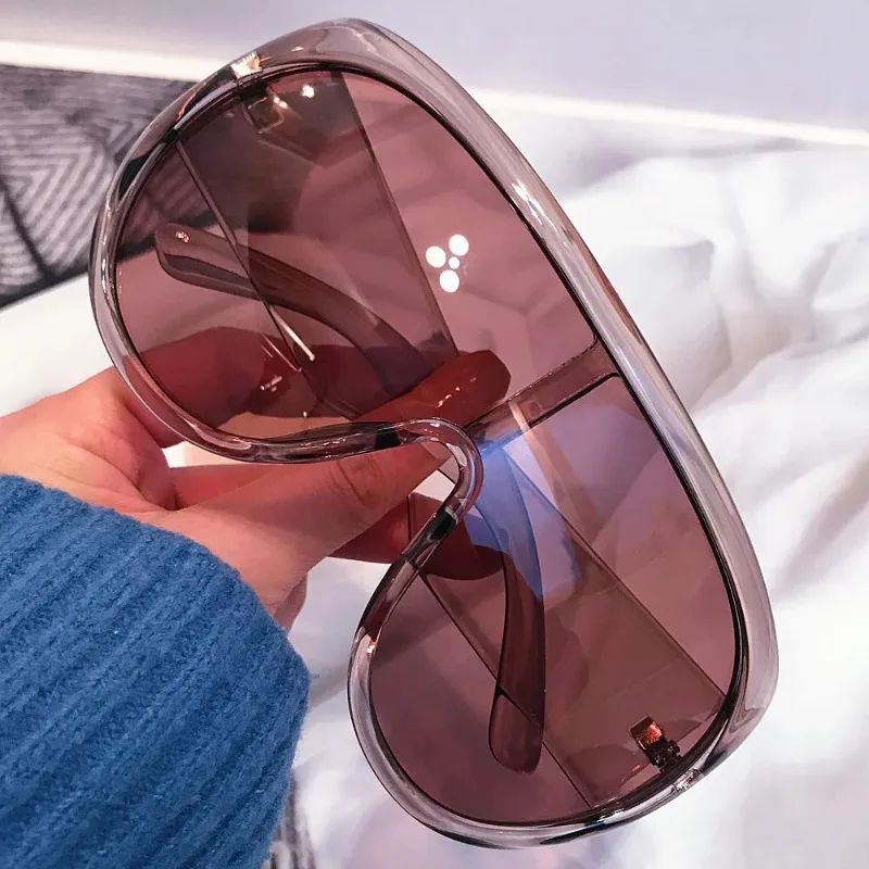 one piece oversize shield sunglasses for women new fashion sun glasses ladies s…