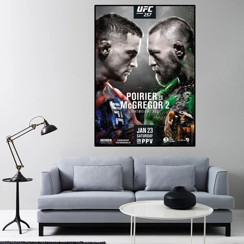 U-Ultimate Fighting Championship UFC Poster Home Room Decor Livingroom Bedroom Aesthetic Art Wall Painting Stickers poster prints diy poster sticker
