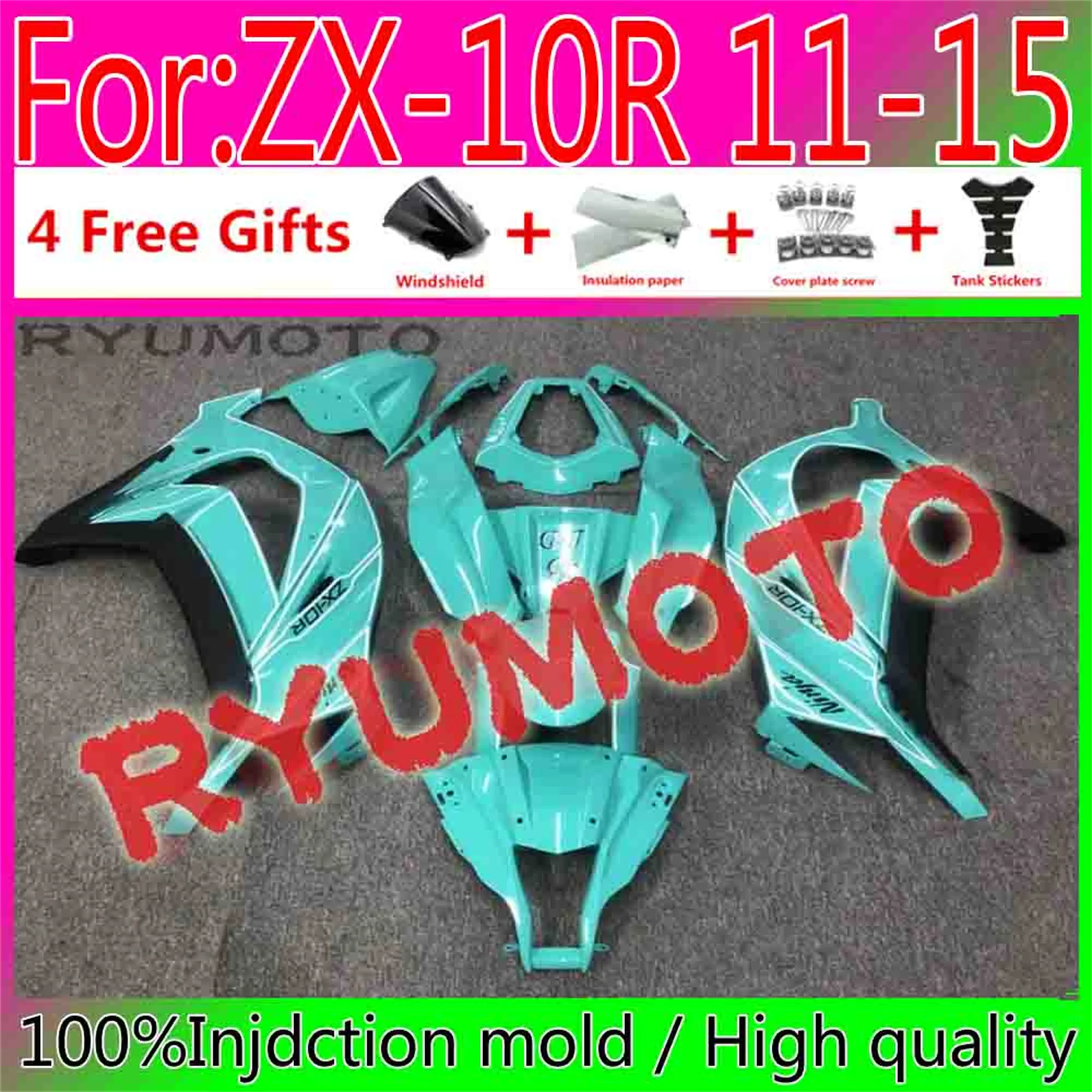 

Motorcycle ABS 100％ Injection mold Full Fairings For Kawasaki ZX-10R ZX10R 2011 - 2015 11 12 13 14 15 Fairing