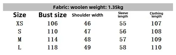 Women's Windproof Loose Long Woolen Coat