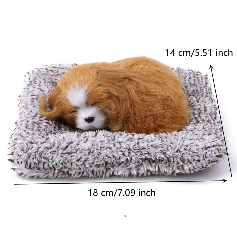 Charming Plush Puppy Ornament for Home and Car Decoration
