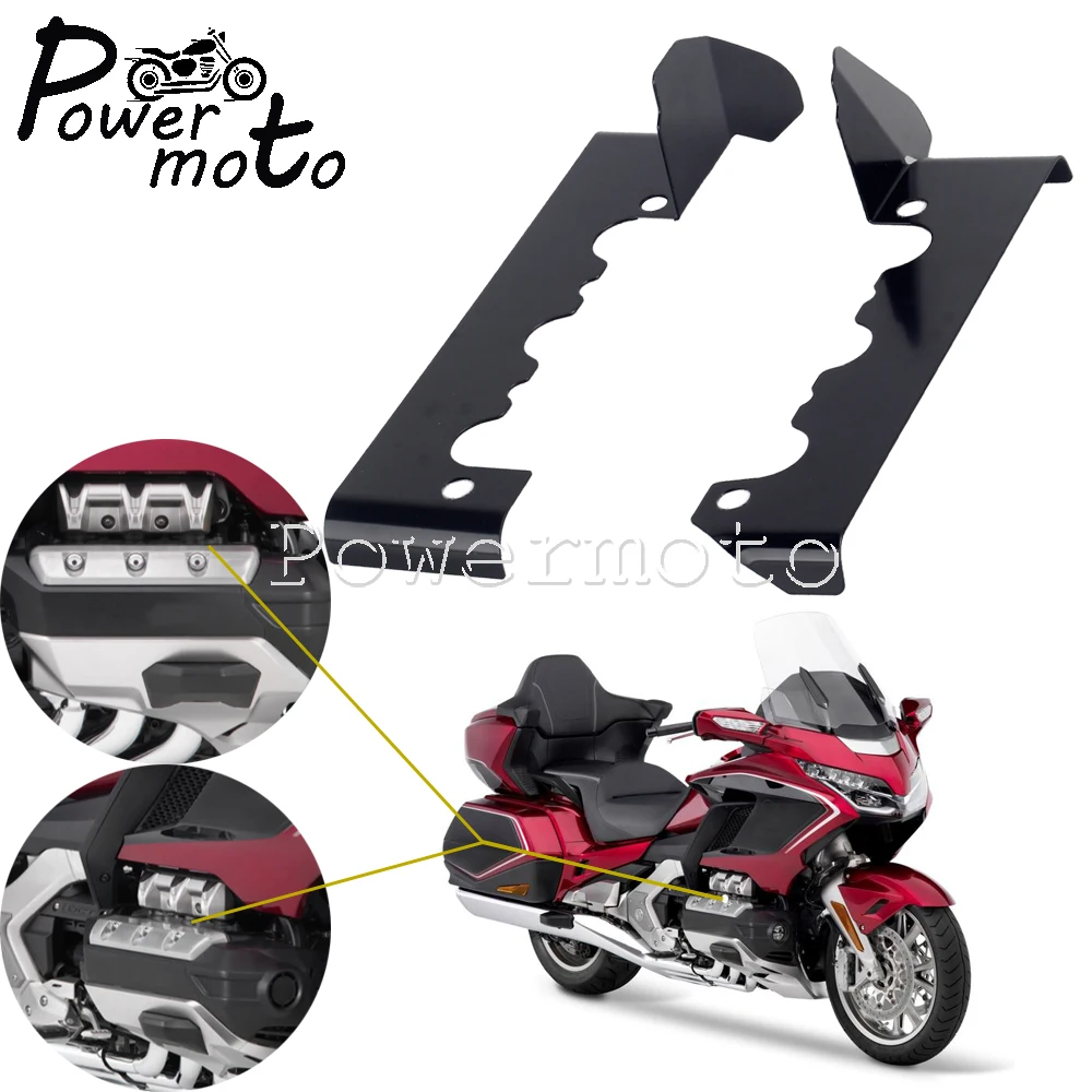 

New Motorcycle Cylinder Head Cover Black Engine Guard Protector For Honda Goldwing GL1800 GL 1800 Tour DCT 52-954 2018 2019 2020