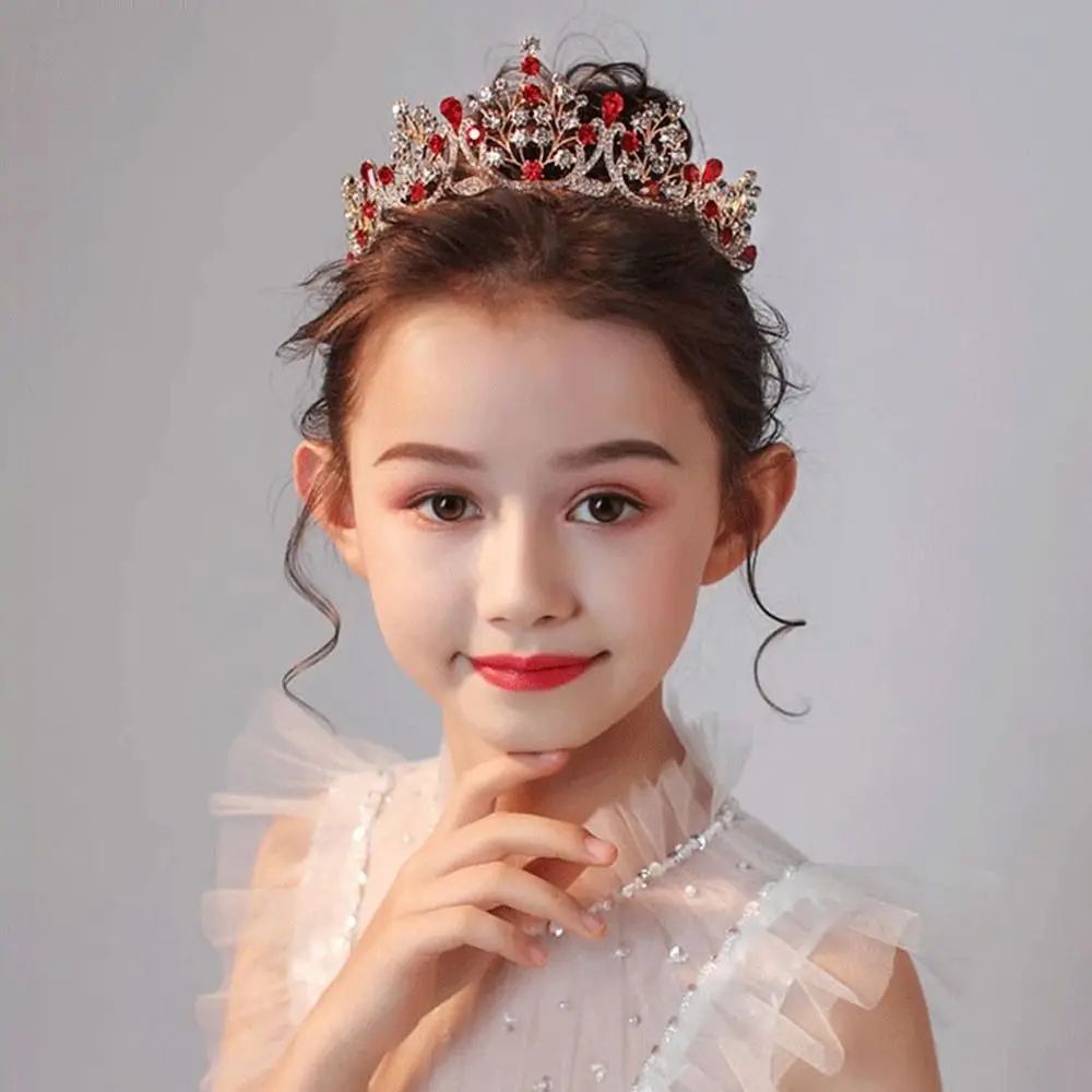 Hair Accessories Princess Crystal Tiaras and Crowns Headband Kid Girls Bridal Prom Crown Wedding Party Jewelry