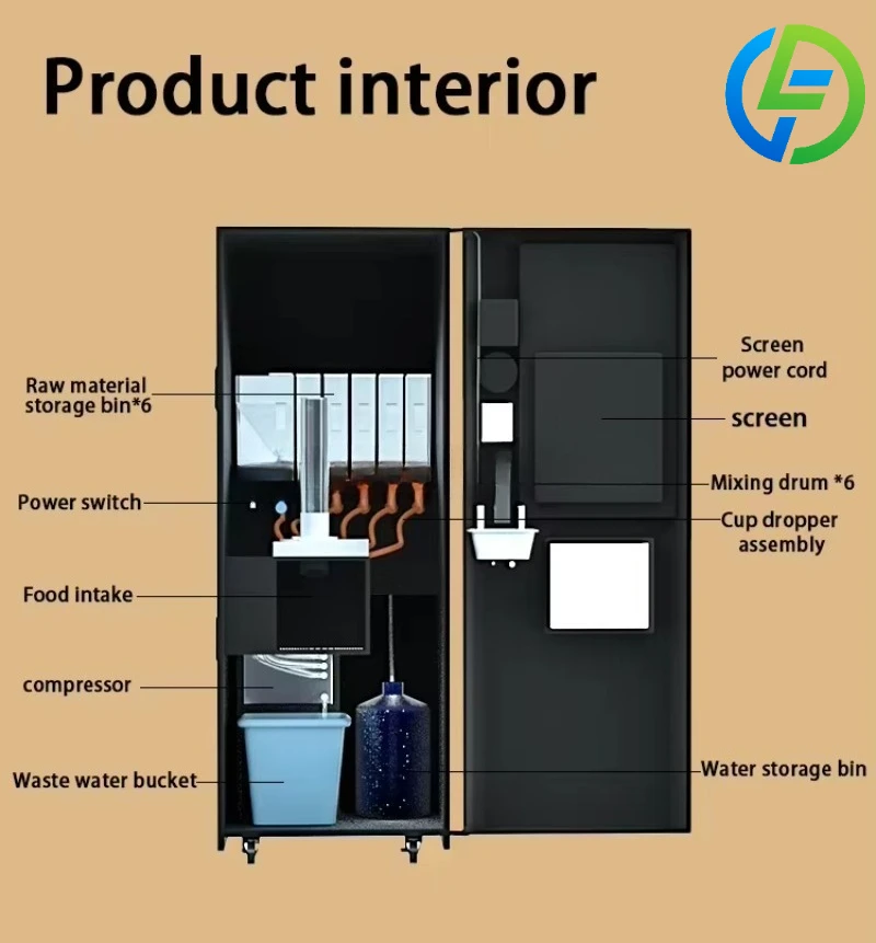 Customized Innovative Whey Protein Shake Vending Machine Gym Automatic Fitness Beverage Dispenser Smart Protein Drink Machinen