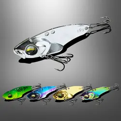 AS Metal Vib Lure Spinner Bait 5g7g10g15g20g Fishing Shore Casting Rotating Spoon Wobbler Sinking Hard Bait Pesca Jig Bass Pike