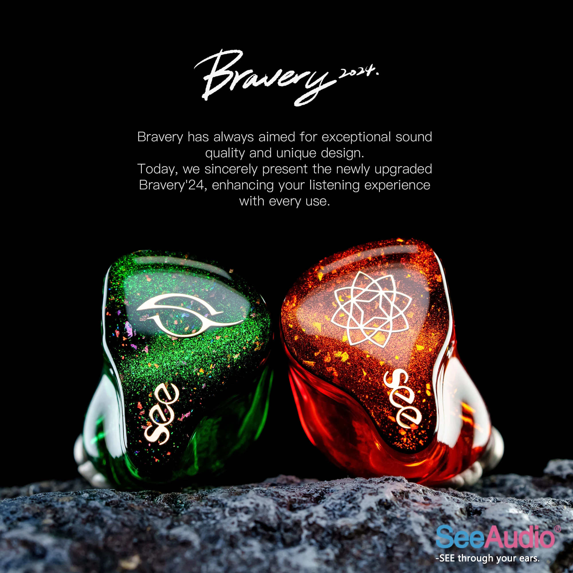SeeAudio Bravery24 4Balanced Armature Hifi In-Ear Earphones  IEM with 3 in 1 Detachable Cable Headset Bravery 24 4