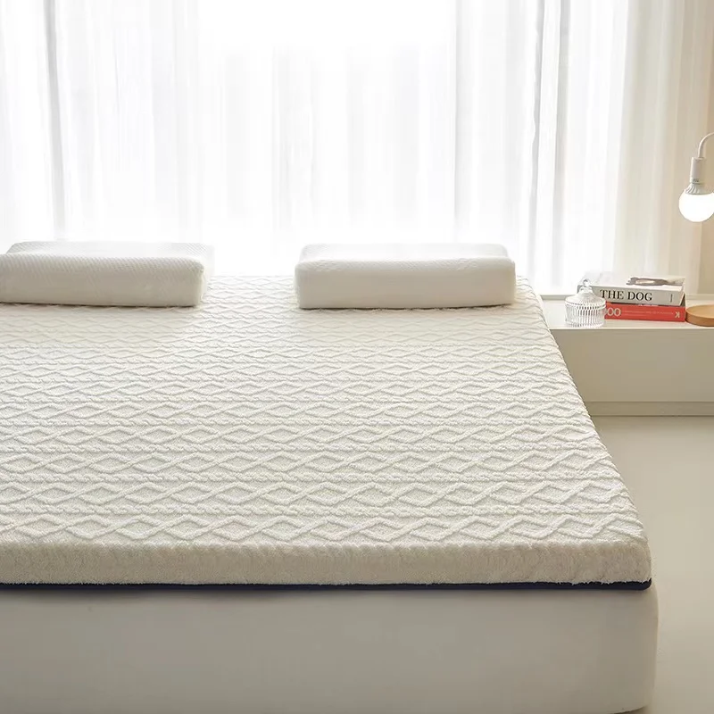 Description Picture 2 of itemThick Velvet Mattress Single Double Size Sponge Mattress Cushion Mat Soft Tatami Sleeping Pad