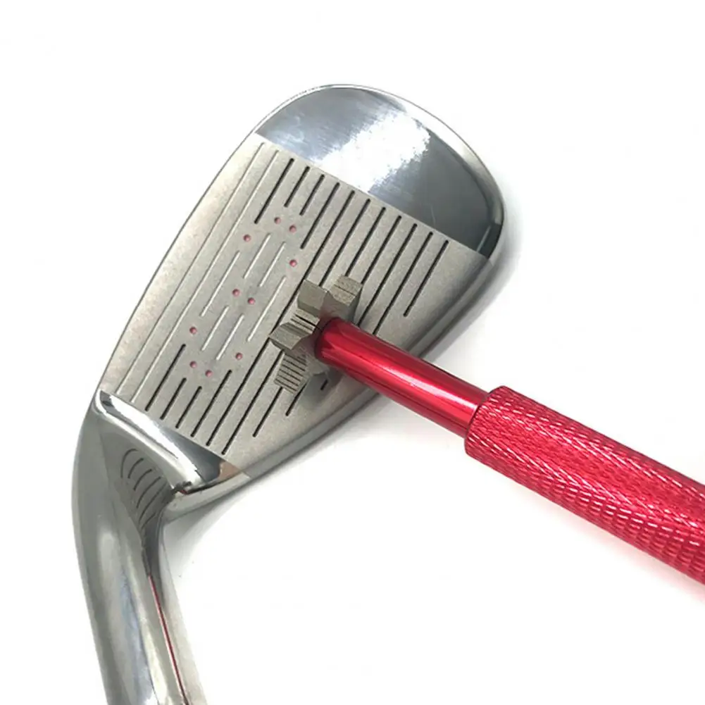 1 Set Golf Club Sharpener with 6 Heads Golf Club Grooving Sharpening Tool 6 Tip Golf Club Cleaner Maintenance Tool 4