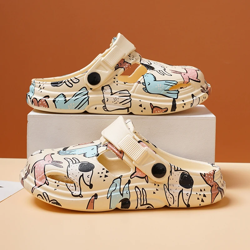 Kids Clogs Garden Shoes Children Summer Beach Shoes Outdoor Indoor Slides Soft girl boy Sandals