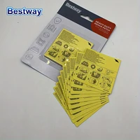 Bestway 62068 10 Piece Underwater Adhesive Repair Patch, Swimming Pool Patch Repair Kit, Pool Puncture Repair Patch 1