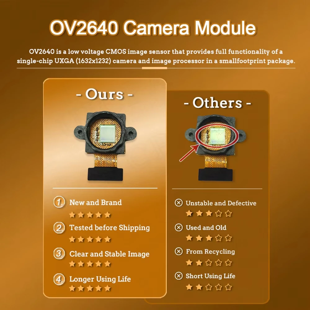 รูปสินค้า โมดูลกล้อง 2.4MP WiFi Night Vision สำหรับ ESP32 CAM