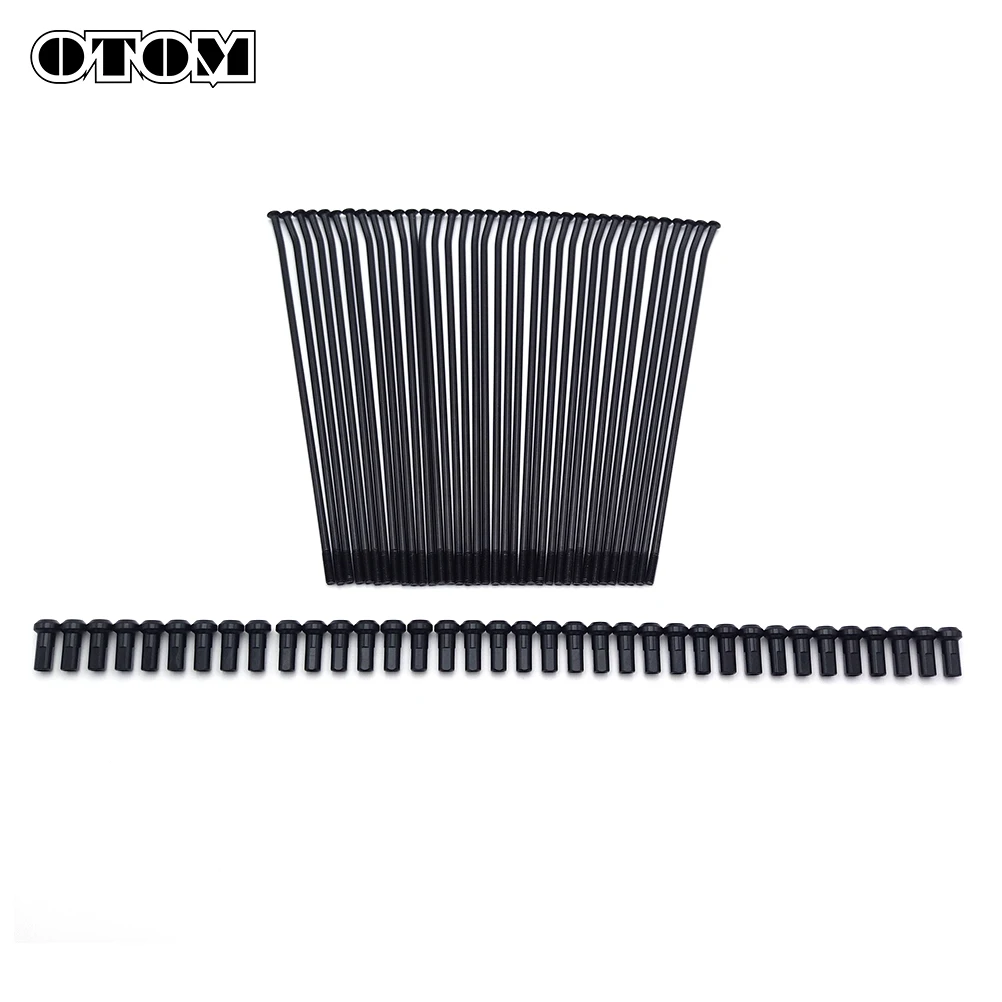 OTOM Motorcycle 21" Front 18" 19" Rear Spokes Black Electrophoresis Treatment Wheel Rim For KTM SXF125 EXCF530 XCFW TX FE FX FC dirt bike rim parts,motorcycle spokes