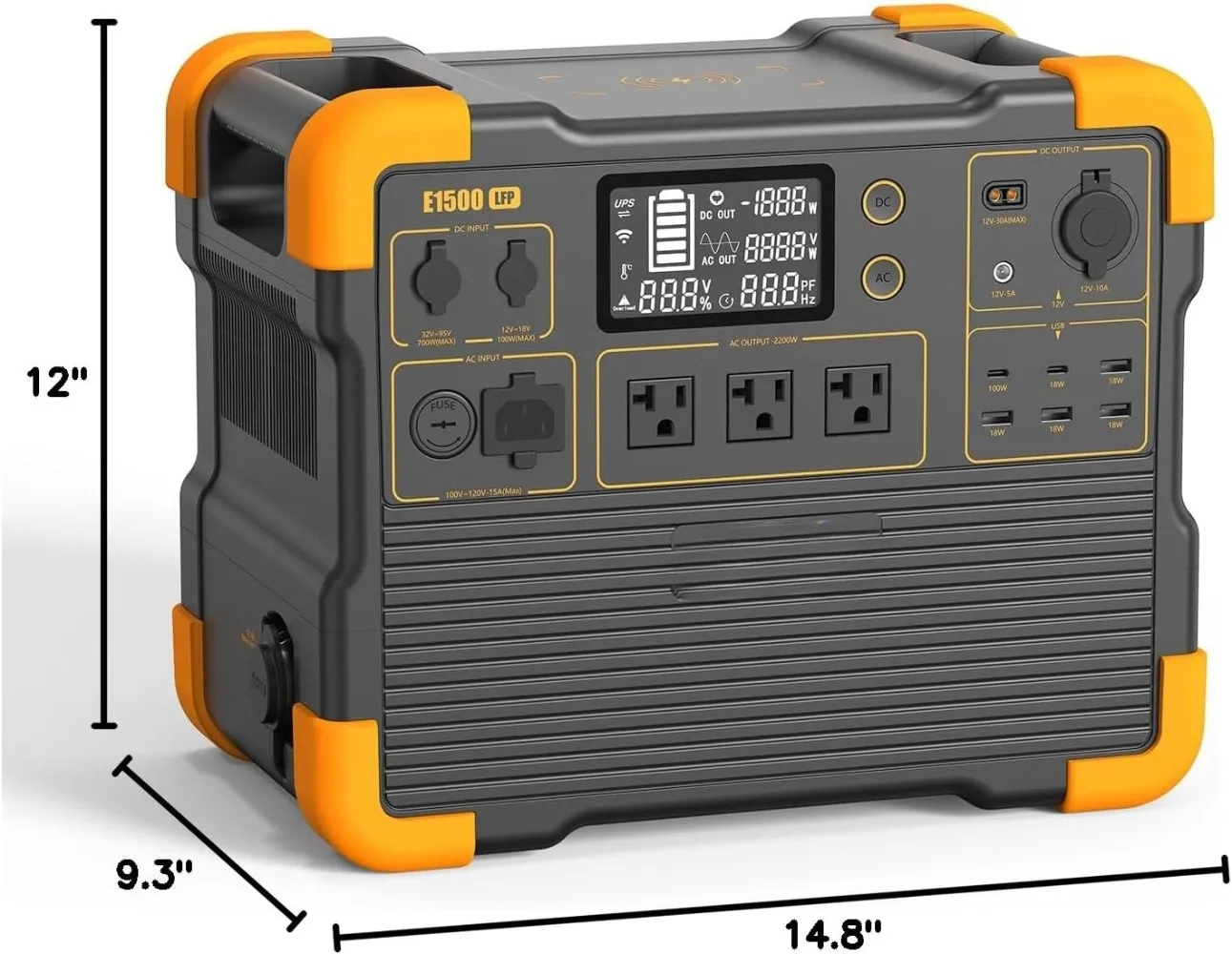 Portable Power Station,Solar Generator Battery Backup, Fast Charging Power Station for Home use, RV, and Outdoor Camping 3