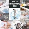 Bathroom Stainless Steel Faucet Spray Handheld Toilet Bidet Faucet Stainless Steel Hand Bidet Sprayers Brushed Water Sprayer 6