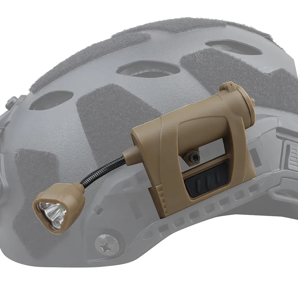Tactical Helmet Light 3 Modes LED Flashlight Outdoor Night Lighting For Laser Hu