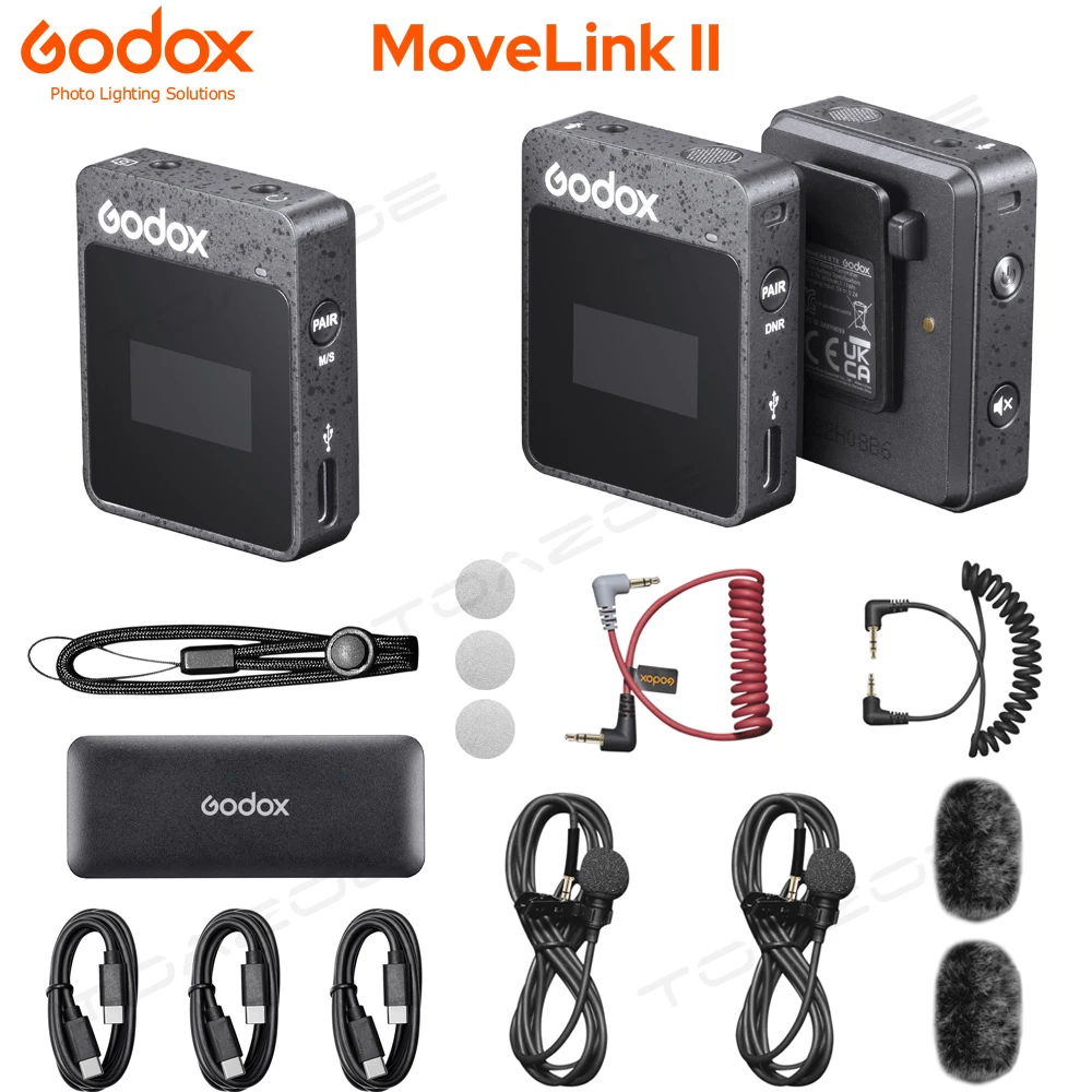 

Беспроводной микрофон Godox MoveLink M1 M2, 2,4 ГГц, с Bluetooth