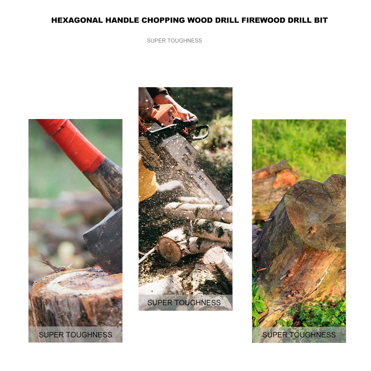 38 Mm Woodworking Drill Bit Rotary Hammer Bits Firewood Kindling Splitter Log Splitting