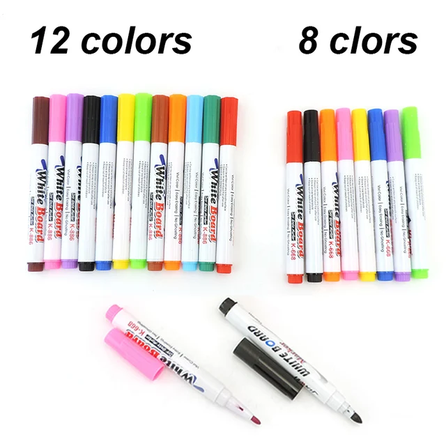 Diy Lowing Lewarding Pent Víz Végrehajtás Markák Jelell Pens Magas Doodle Támogatás Toll Művészeti Iskola 8/12 Színek - Image 5