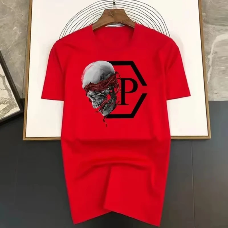 새로운 핫 럭셔리 레터 프린팅 티셔츠 블랙 여름 티셔츠 남성 및 여성 패션 라운드넥 탑 티셔츠 힙합 스트리트웨어