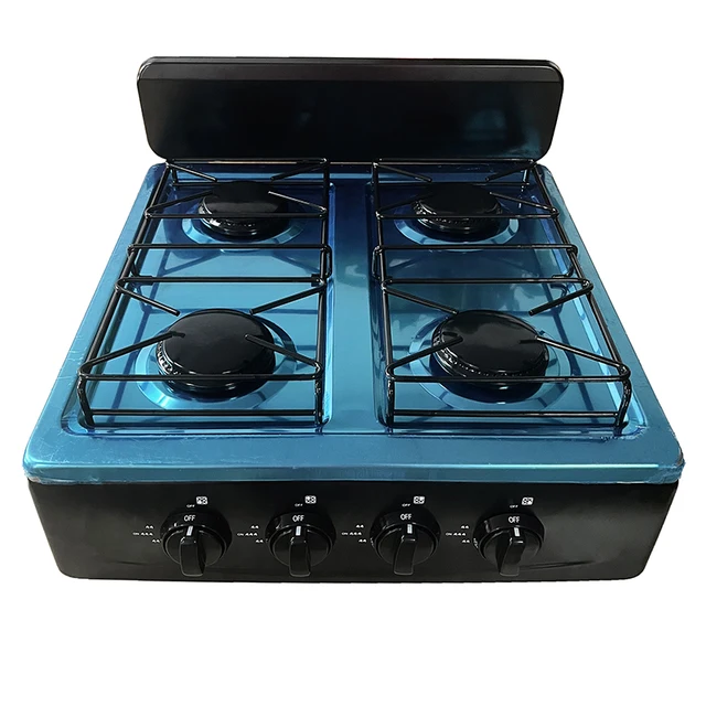 Fornello a gas a quattro fuochi personalizzato all'ingrosso Low Moq Gazinire 4 Feux a Gaz 6