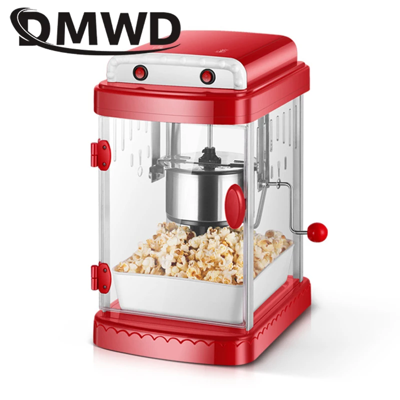 Corn Popper DIY Heating Non-Stick Corn Popcorn Making Machine Pot EU US Plug