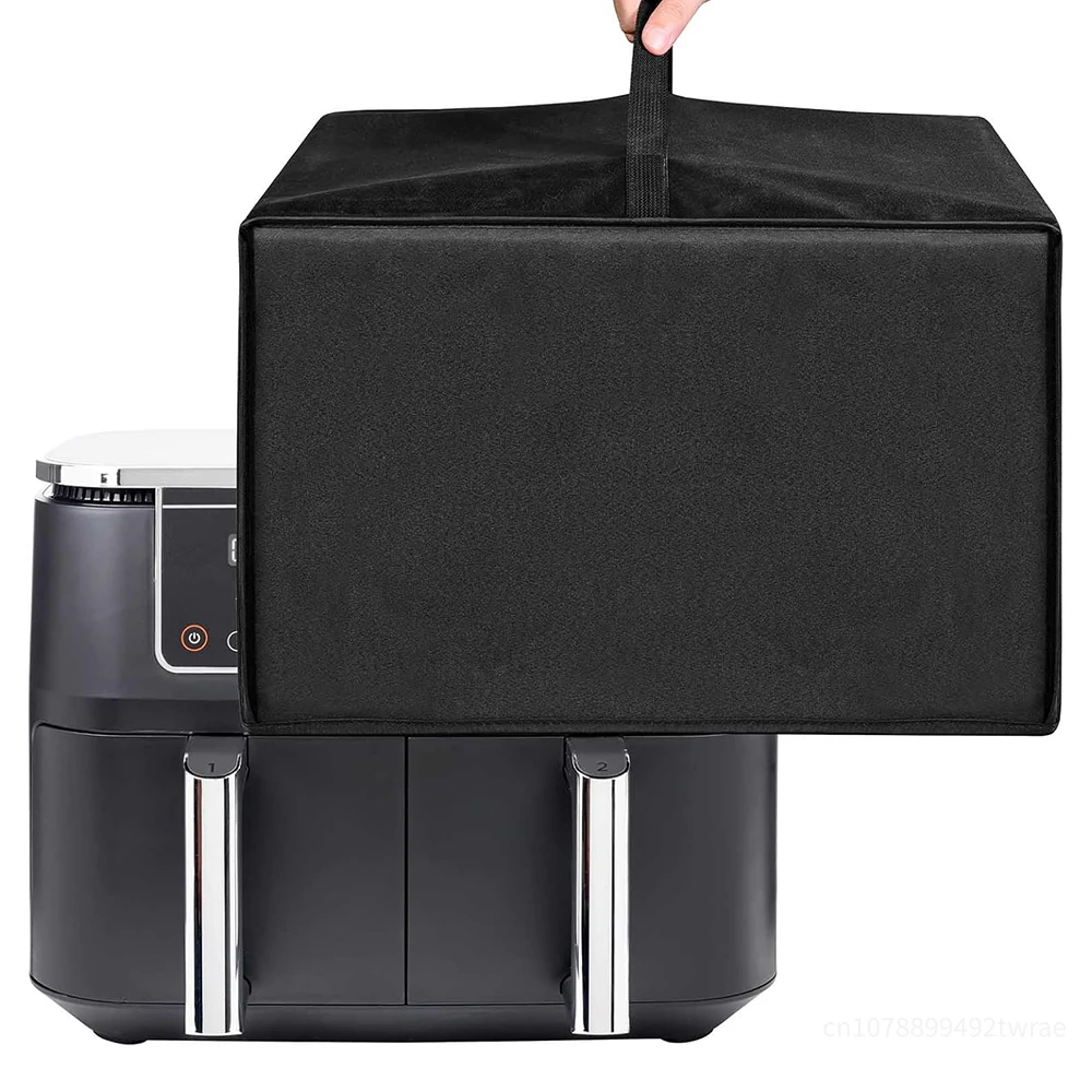 Kitchen Dust Cover Air Fryer Hood Air Fryer Cover Heat Resistant Waterproof Dustproof Protective Cover for Ninja AF400EU/AF500EU Nylon Dust Kitchen Tools