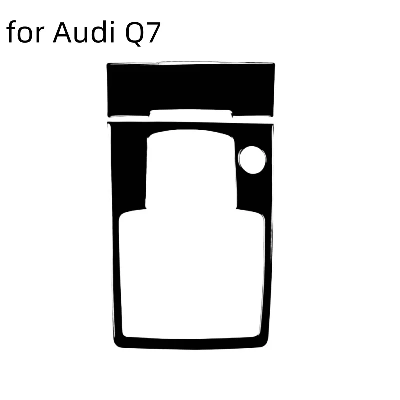 

Черная крышка панели переключения передач для Audi Q7 2008-2015, декоративное украшение интерьера автомобиля, наклейка